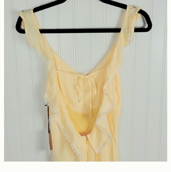 Lpa | REVOLVE YELLOW SCOOP BACK DRESS  NWT - Picture 7 of 12